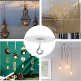 Metal Ceiling Hanging Hooks | Strong Hooks for Wind Chimes, Lamps & Decor(Pack of 2)