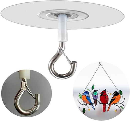 Metal Ceiling Hanging Hooks | Strong Hooks for Wind Chimes, Lamps & Decor(Pack of 2)