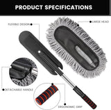 Microfiber Car Cleaning Duster | Telescopic Handle Exterior & Interior Cleaner