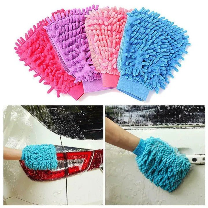 Microfiber Car Wash Gloves – Car Care Cleaning Mitt