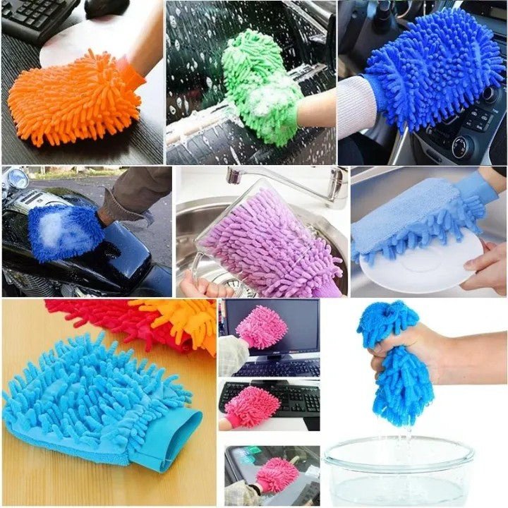 Microfiber Car Wash Gloves – Car Care Cleaning Mitt