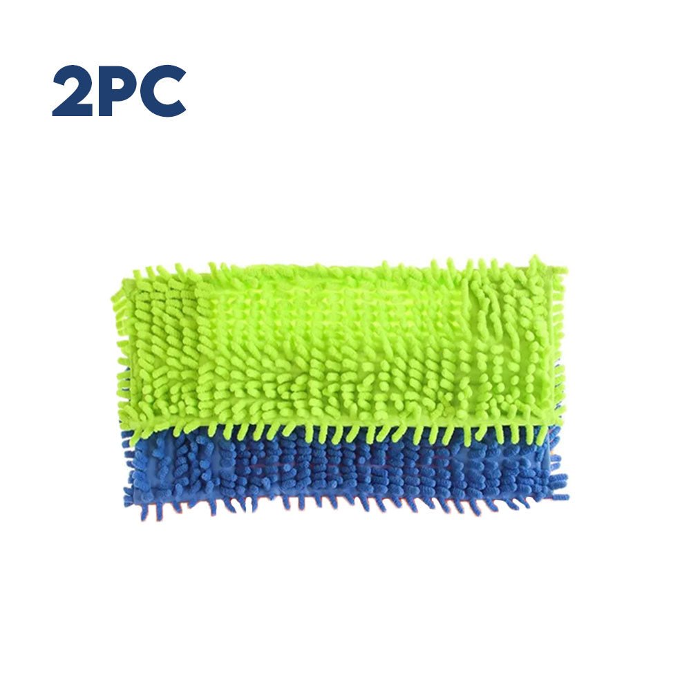 Microfiber Flat Mop Heads – Reusable, Streak-Free Floor Cleaning Pads