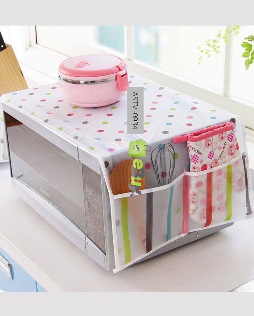 Microwave Oven Dust Cover – Protective Kitchen Accessory