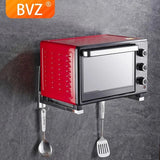 Microwave Oven Stand with 2 Hooks – Kitchen Storage & Organizer