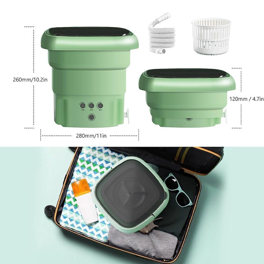 Mini Foldable Washing Machine – Portable Laundry Washer
