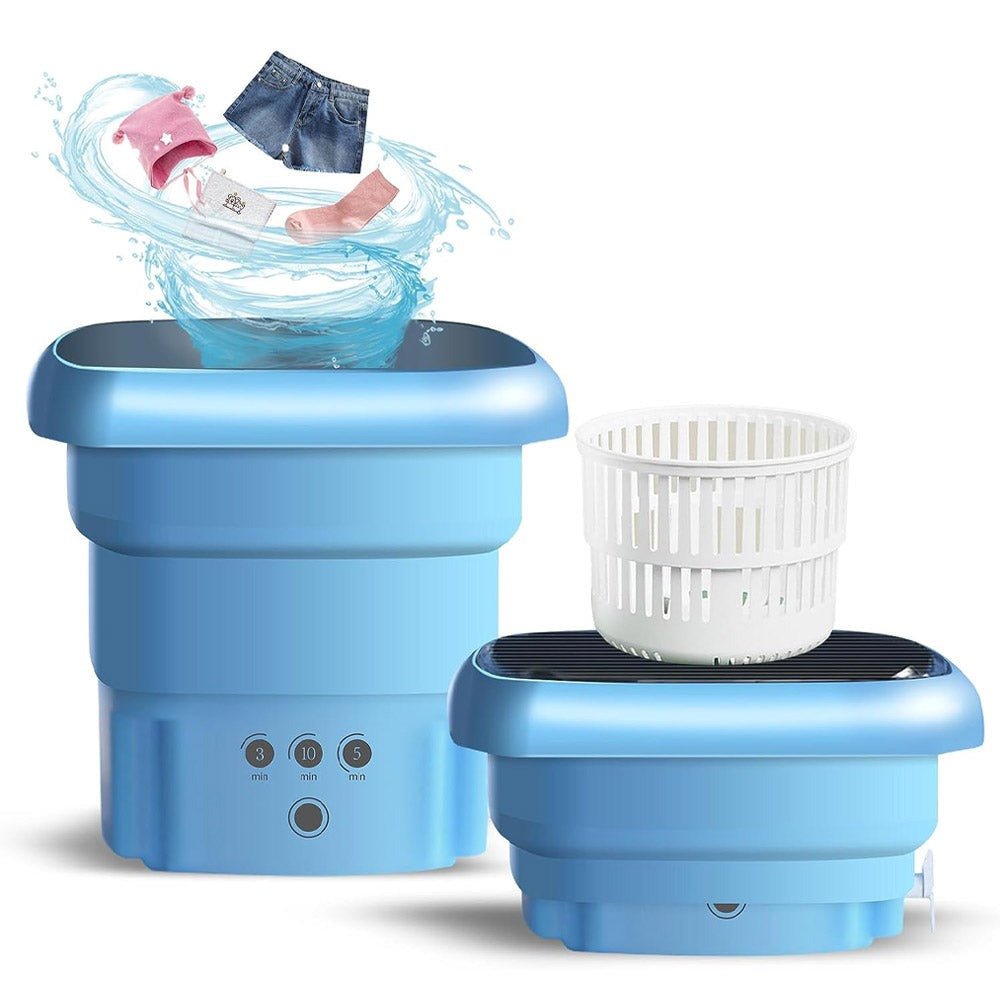 Mini Foldable Washing Machine – Portable Laundry Washer