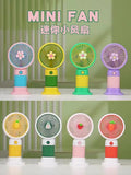Mini Handheld Cooling Fan – Portable USB Rechargeable Fan (Random Character)