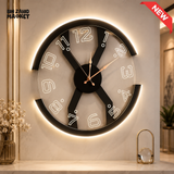MODERN LED ILLUMINATED ROUND WALL CLOCK