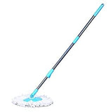 Multipurpose Neez Mop, Spin Cleaning Mop Stick, Self Adhesive Mop and Broom Holder, Extendable Floor Cleaning Mop, Detachable Swivel Squeeze Mop, Long Handled Microfiber Floor Mop