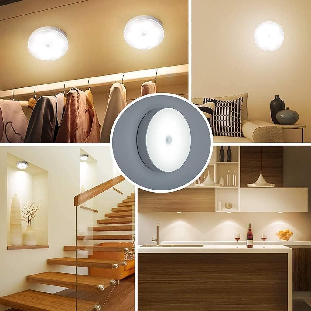 Motion Sensor LED Night Light – Wireless Rechargeable Cabinet & Stair Light with Magnetic Mount (PACK OF 2)