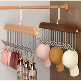 Multi Hook Wall Mount Hanger – Space-Saving Clothes & Accessories Rack