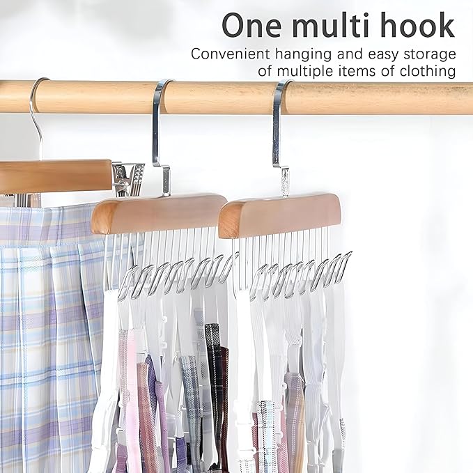 Multi Hook Wall Mount Hanger – Space-Saving Clothes & Accessories Rack