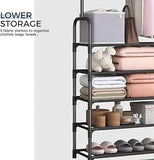 Multifunctional 4 Layers Shoe & Coat Rack – Space-Saving Home Organizer