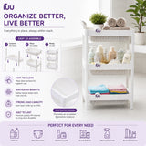 Multipurpose Storage Rack Organizer | Ventilated Plastic Basket Shelf for Kitchen, Bathroom & Laundry | Home Hatch