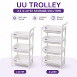 Multipurpose Storage Rack Organizer | Ventilated Plastic Basket Shelf for Kitchen, Bathroom & Laundry | Home Hatch