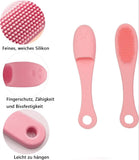 Silicone Nose Finger Brush, Facial Pore Cleaning Brush, Double-side Massage Brush, Soft Nose Head Wash Brush, Beauty Skin Care Clean Tool, Face Nasal Scrubbing Brush, Multi Use Cleaning Brush
