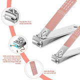 Set Of 16 Nail Clipper, Stainless Steel Manicure Kit With Folding Bag, Professional Pedicure  Beauty Tools Set, Cuticle Trimmer Manicure Scissors Nail Care Ingrown Toenail Removal Clippers, Foot Care Tool Nail Clippers Kit