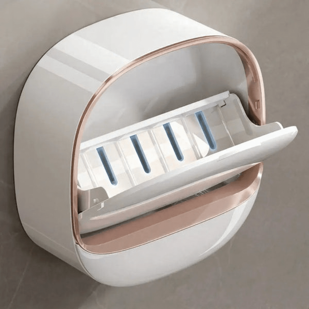 Luxury Wall Mounted Soap Holder with Drainage – Self Draining Soap Dish