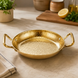 New Golden Paella Deep Pan Double Handle Premium Stainless Steel Cookware For Gas & Induction
