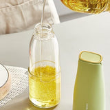 450Ml Oil Storage Pot, Auto Flip Kitchen Oil Bottle, Cooking Oil Dispenser For Kitchen, Automatic Opening Oil Bottle, Kitchen Non Hanging Oil Seasoning Bottle, Food Grade Condiment Bottle, Drip Free Spout Oil Container