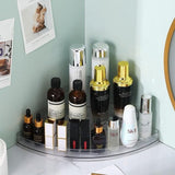 Acrylic Triangle Corner Organizer, Multi Layer Space Saving Solution, Multifunctional Transparent Triangle Storage Organizer, Waterproof Corner Stuff Storage Rack