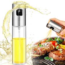 Oil Spray Bottle (100ml) – Silicone Bristle & Heat Resistant