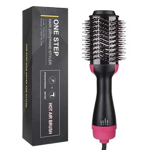 One Step Hot Air Brush – Hair Dryer & Curler Tool