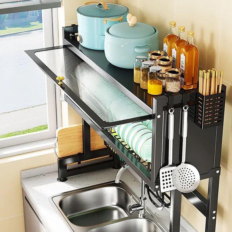 Over The Sink Rack for Kitchen – Multi-Functional Kitchen Storage Organizer
