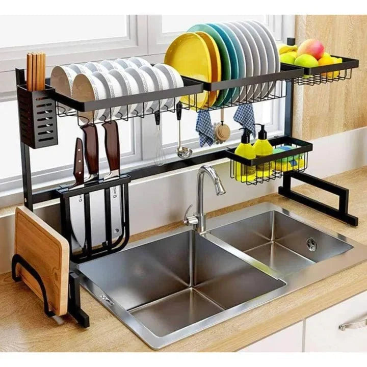 Over‑Sink Dish Drying Rack | Space‑Saving Kitchen Storage Organizer- 85CM