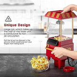 Carnival Popcorn Maker, Countertop Popcorn Machine, Vintage Retro Electric Hot Air Popcorn Machine, Cart Style Hot Air Popper Machine, Portable Electric Popcorn Maker, Automatic Instant Popcorn Maker, Portable Electric Household Snack Maker