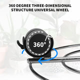 Plant Caddy Stand, Movable Flower Pot Tray, Stainless Steel Cylinder Trolley, Multipurpose Heavy Duty Stand with Wheels