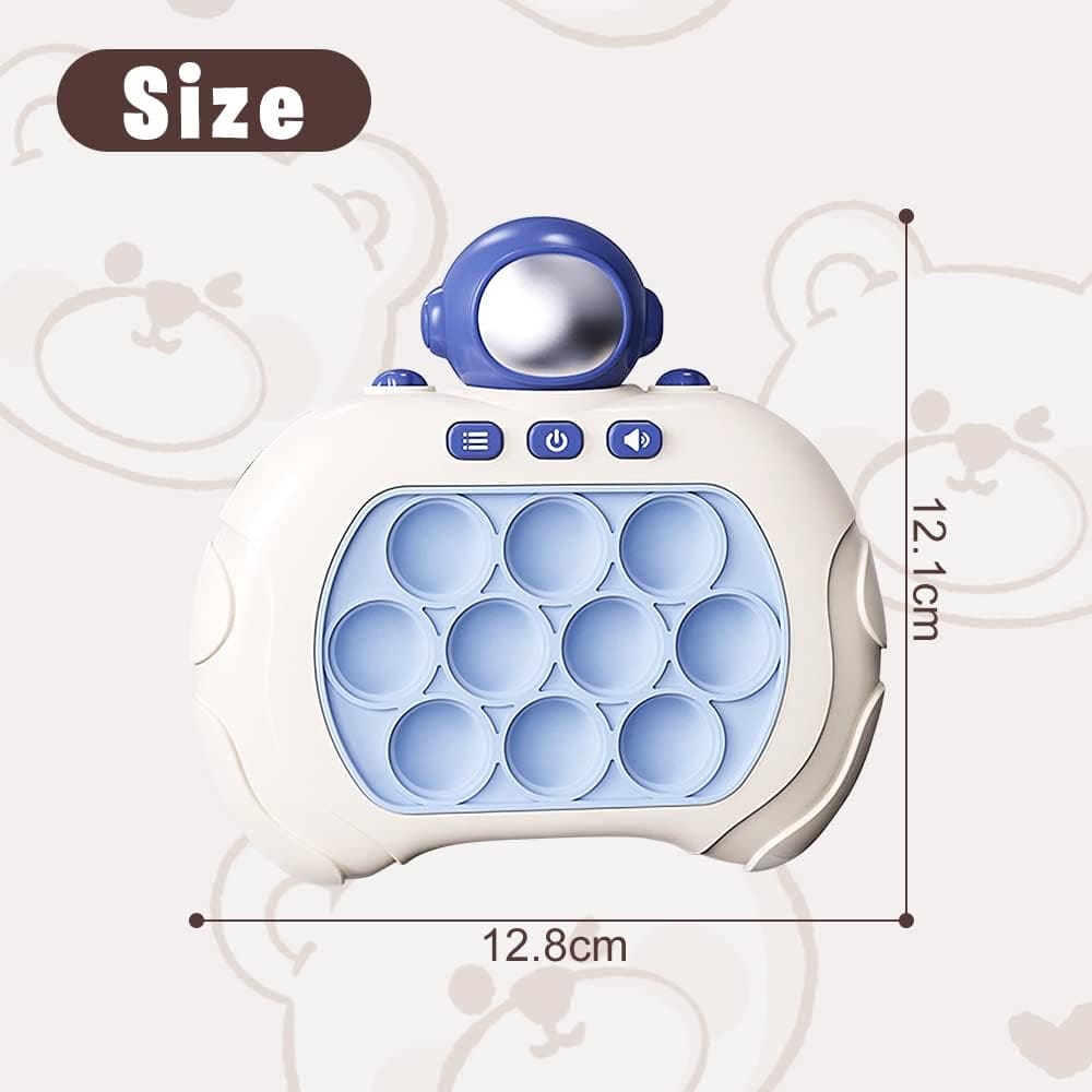 Console Pop Up Toy, Quick Push Game Machine, Light Bubble Puzzle Toy, Electronic Squeeze Poppet Sensory Push Pop Bubble Toy, Anti Pressure Whack A Mole Toy, Autism Sensory Toys for Boys Girls, Rapid Push Puzzle Game