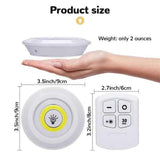 Wireless LED Night Light Pack of 3 with Remote – Stick On Cabinet Lights