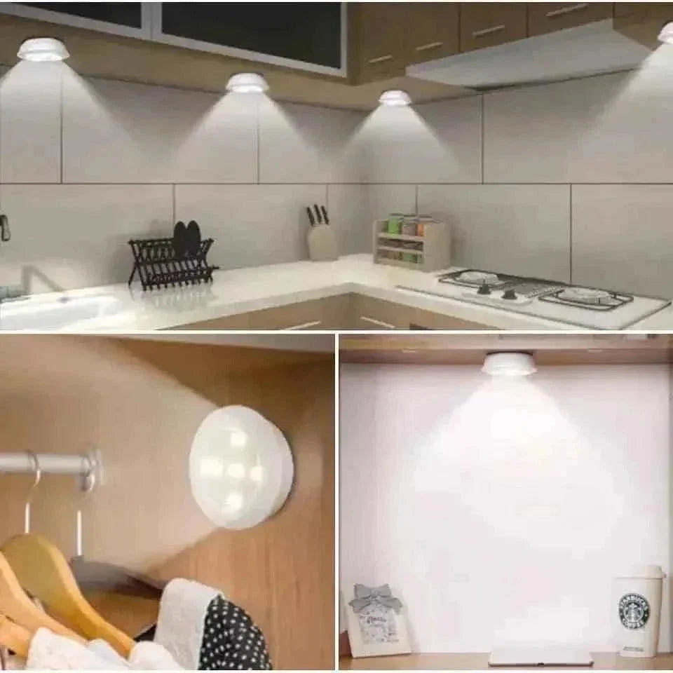 Wireless LED Night Light Pack of 3 with Remote – Stick On Cabinet Lights