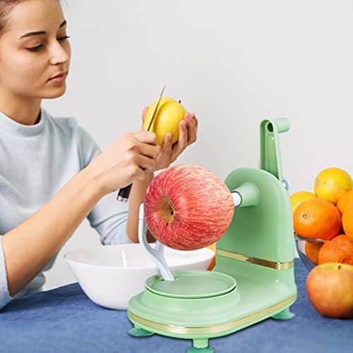 Manual Fruit Peeler, Hand Crank Fruit Peeler, Multifunction Suction Quick Peeler, Kitchen Pear Peeler Cutter Slicer, Fruit Vegetable Peeler, Apple Slicing Shaving Slicer, Multifunction Manual Rotary Slicer, Hand Cracked Peeler, Household Kitchen Gadget