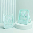 Quite Hanging Desk Fan, Mini USB Rechargeable Fan, Quiet Mini Desktop Cooling Fan for Indoor Outdoor
