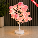 PINK ROSE FLOWER TREE LED DECORATIVE TABLE LAMP