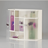 Plastic Bathroom Cabinet, Wall Mounted, Hanging Bathroom Storage Cabinet, Multipurpose Cabinet with Doors and Shelves, Wall Mounted Washroom Cabinet, Over The Toilet Cabinet, Kitchen Bathroom Storage Shelve