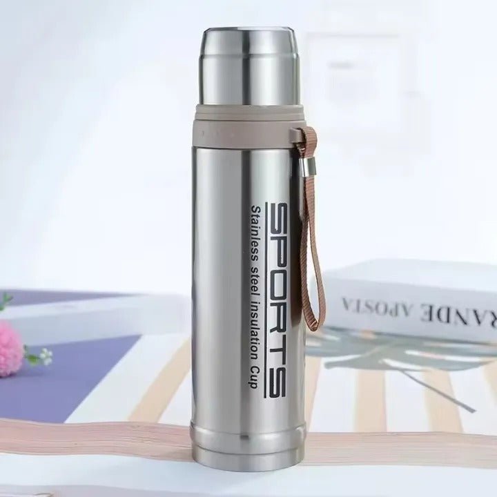 Vacuum Insulated Stainless Steel Sports Water Bottle Leak Proof Hot & Cold Flask - 750ML