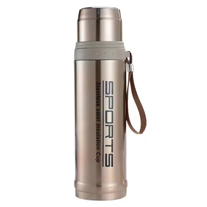 Vacuum Insulated Stainless Steel Sports Water Bottle Leak Proof Hot & Cold Flask - 750ML