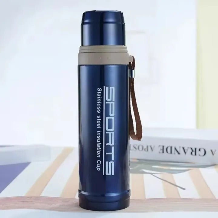 Vacuum Insulated Stainless Steel Sports Water Bottle Leak Proof Hot & Cold Flask - 750ML