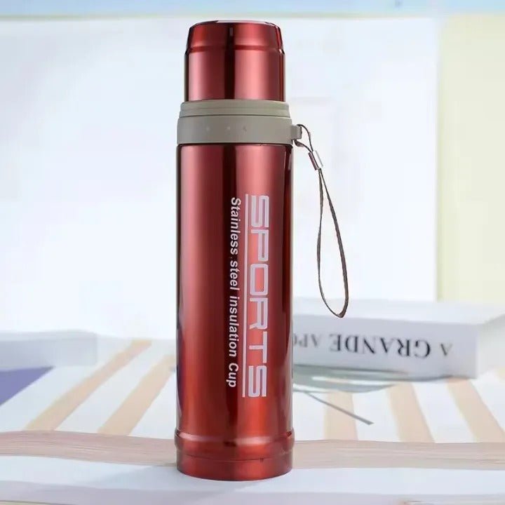 Vacuum Insulated Stainless Steel Sports Water Bottle Leak Proof Hot & Cold Flask - 750ML