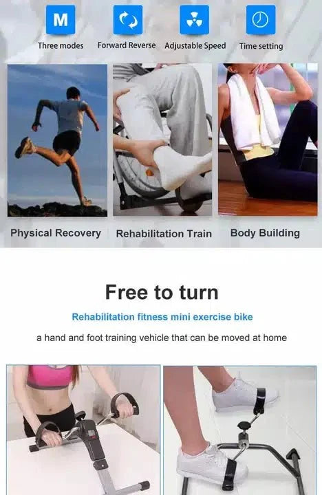 Portable Pedal Exerciser | Compact Physiotherapy Cycling Machine
