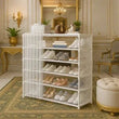 Premium Multi-Layer Shoe Rack with Dust Cover | Space Saving Dustproof Shoe Organizer