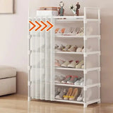 Premium Multi-Layer Shoe Rack with Dust Cover | Space Saving Dustproof Shoe Organizer