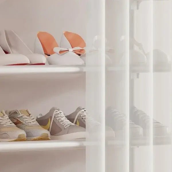 Premium Multi-Layer Shoe Rack with Dust Cover | Space Saving Dustproof Shoe Organizer