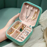 Premium Multi‑Compartment Jewelry Organizer – Glass Top Ring & Earrings Display Storage Box
