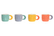 Premium Color Grid Ceramic Coffee Mugs | Modern Aesthetic Tea & Coffee Cups