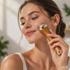 Kansa Wand Facial & Body Massager | Teak Wood Ayurvedic Massage Tool