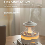 Rain Drop Mushroom Humidifier, Timing Colorful Night Light Essential Oil Diffuser, Ultrasonic RC Atomization Air Freshener, Relax Cloud Rain Diffuser, Airwall Air Humidifier, 300ml Humidifier with Timing Function for Home Office